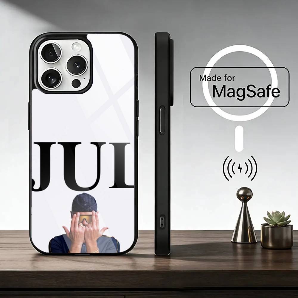 Rapper J-JuL C'est Pas Des Lol Handyhülle Für iPhone17,16,15,14,13,12,11 Plus,Pro Magnetisch Für Magsafe Kabelloses Laden