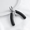 Handgefertigte Mini-Zange mit spitzer Nase aus schwarzem Edelstahl für DIY-Schmuck