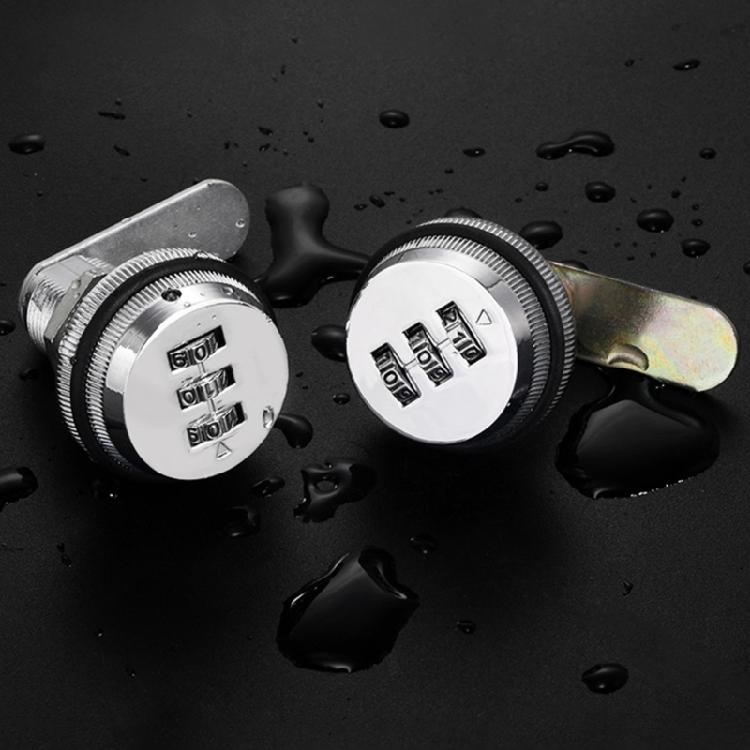2pcs Elegant 3 Digit Code Cams Lock for Mailbox and Cabinet Sturdy Without Key Zinc Alloy Materials Home Accessory