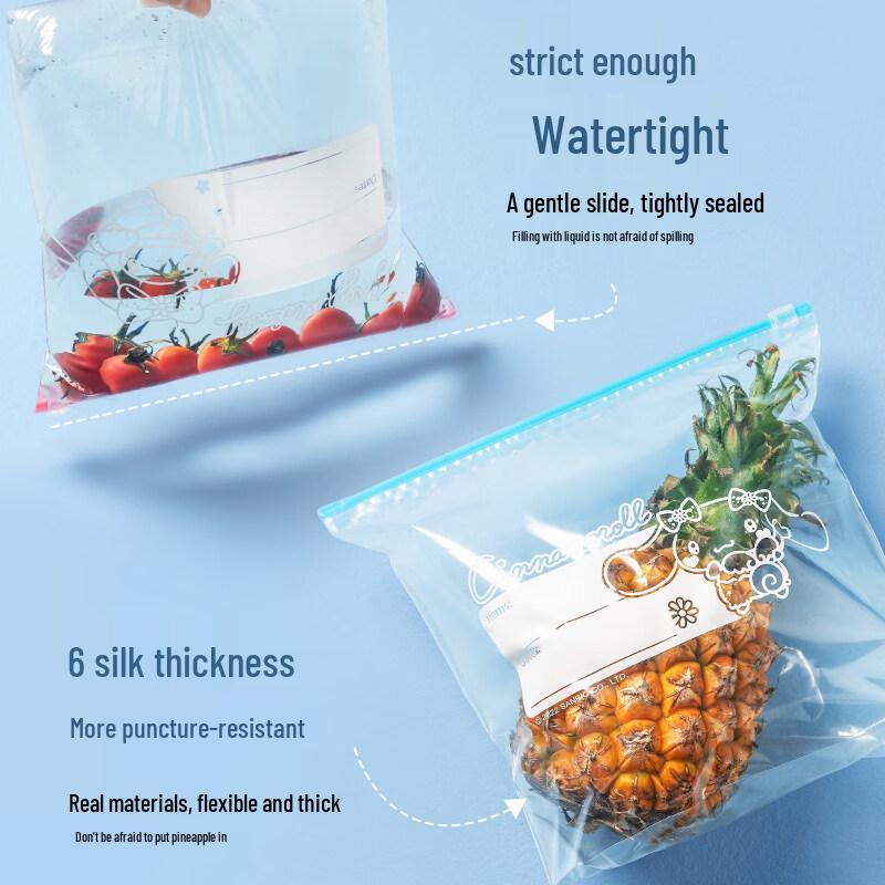 Yijie My Melody Slider Zip Food Storage Bags