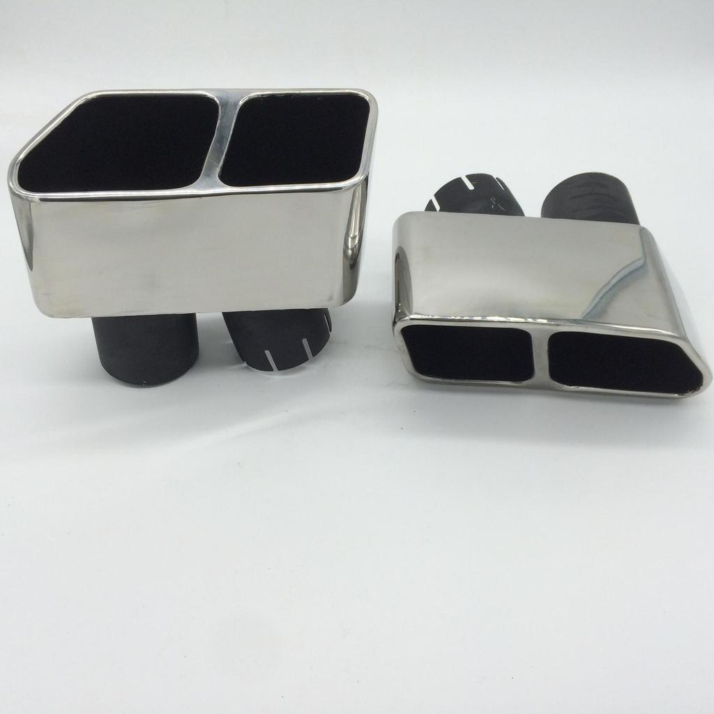 Dual Outlet Stainless Steel Exhaust Tailpipe Cover for BMW Series