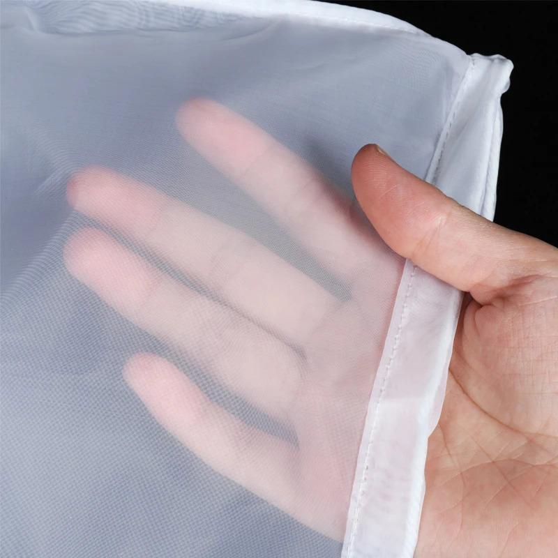 5PCS Reusable Soy Milk Wine Filter Bag Nut Milk Bag Tea Coffee Oil Yogurt Filter Net Mesh Kitchen Food Nylon Filter Bag Colander