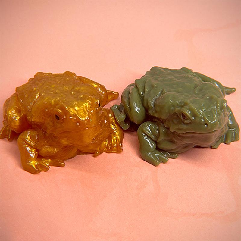 1/2Pcs Funny Toad Frog Squishy Toys Stress Relief Prank Toys For Kids Funny Meme Party Birthday Gifts Frog Squeezing Toy