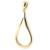 Les Trésors De Lily [M6240] - Gold Plated 'Choreography' Pendant - 47x15 Mm