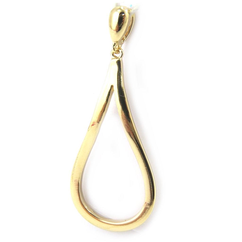 Les Trésors De Lily [M6240] - Gold Plated 'Choreography' Pendant - 47x15 Mm