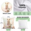Rabbit Decoration Pillowcase Bedroom Sofa Cushion Cover 100% Polyester Living Room Cushion Pillowcase Home Comfortable Decor