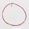 Original Design Hibiscus Stone Necklace Female Pink Love Stone Real Pearl Beaded Collarbone Chain Multi-Layer Stacking Wear 416