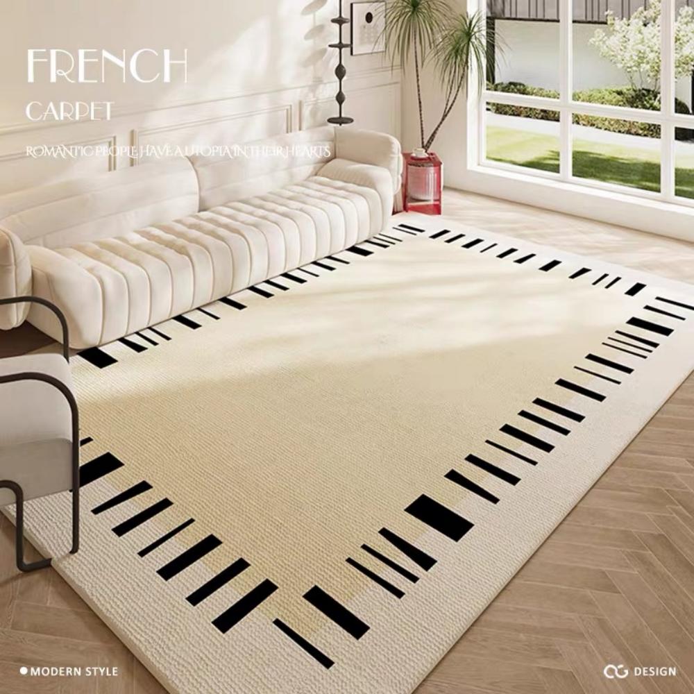 French Simple Living Room Carpet Home Decoration Full Spread Sofa Coffee Table Blanket Bedroom Study Cloakroom Floor Mat
