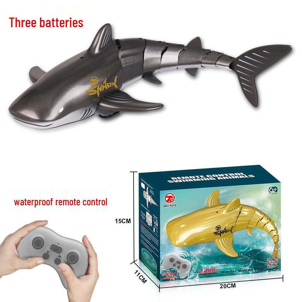 2.4G Remote Control Electric Shark Toy - Wireless Charging Water Toy for Kids