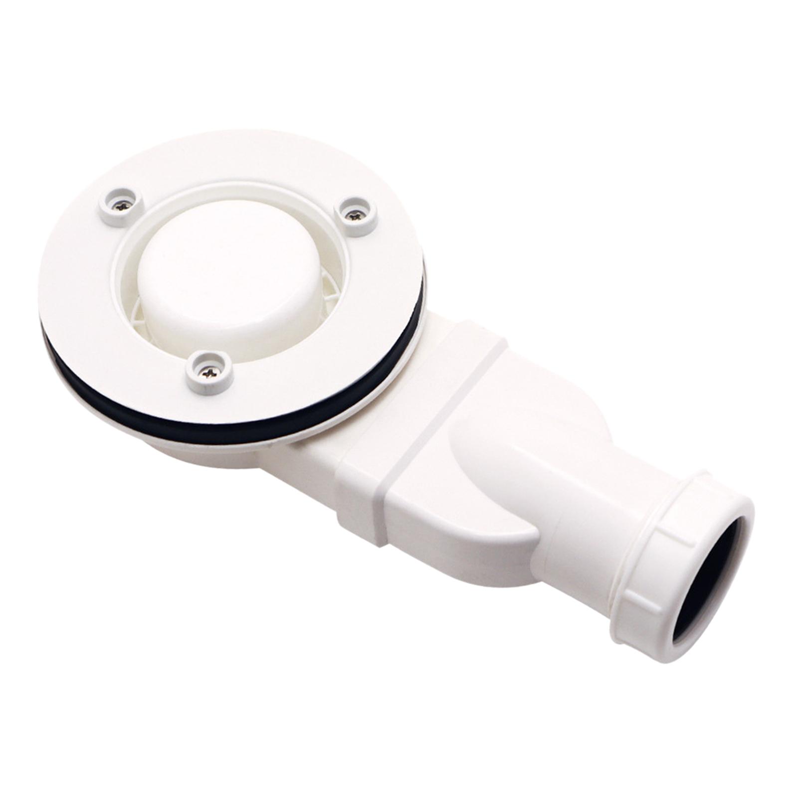 

Низкопрофильный слив для душа 90 мм, расход воды 33 л, сифон для душевого поддона, тонкий слив для бассейнов, подвалов, кухонь, гаражей белый