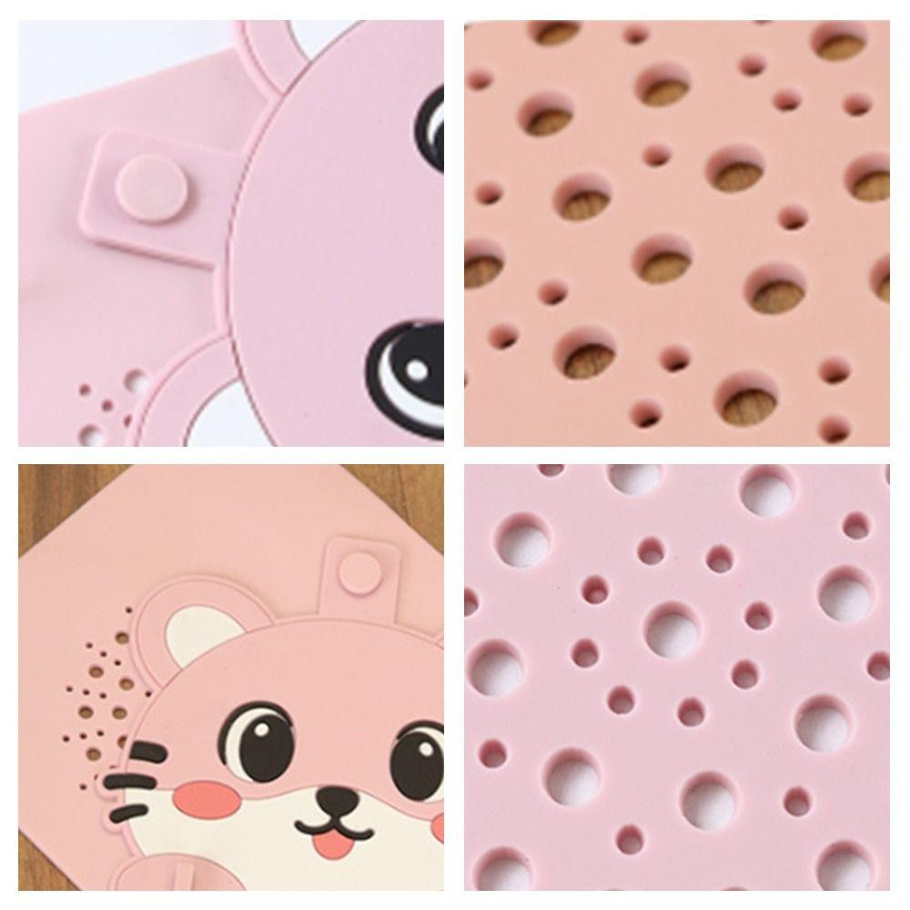 Anti Odor Floor Drain Pad Silicone Shower Drain Cover  for Bathroom Hair Collection