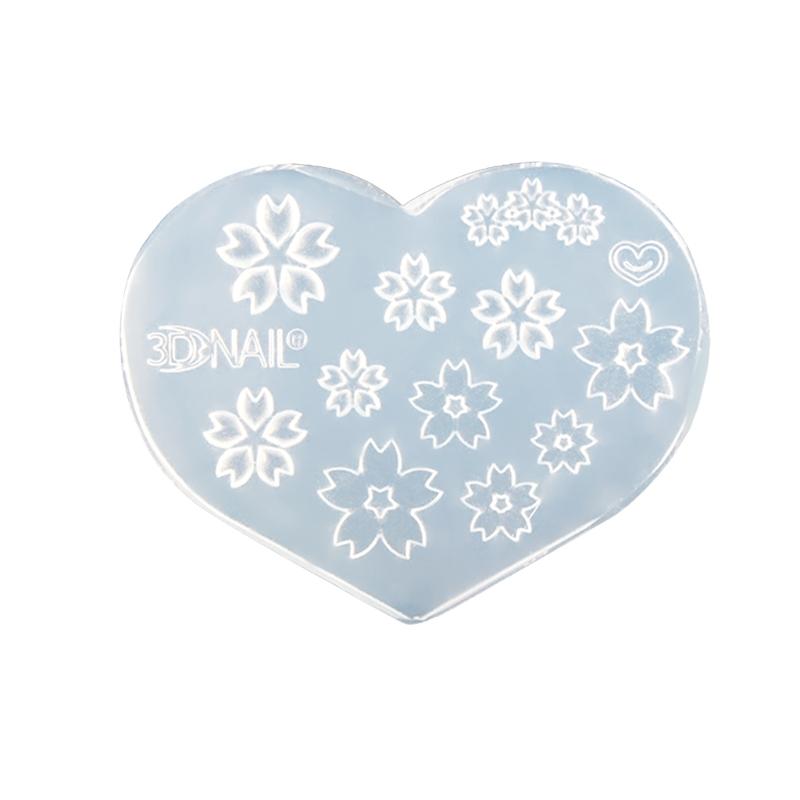 3D Nail Art Silicone Mold Flowers Love Stars Moon letter number Handicrafts Nail Decoration Moulds DIY Nail Tools Accessories