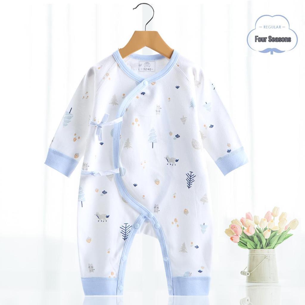 Newborn Baby Jumpsuit - Pure Cotton, Spring & Autumn, 0-6 Months, Base Layer & Crawling Rompers.