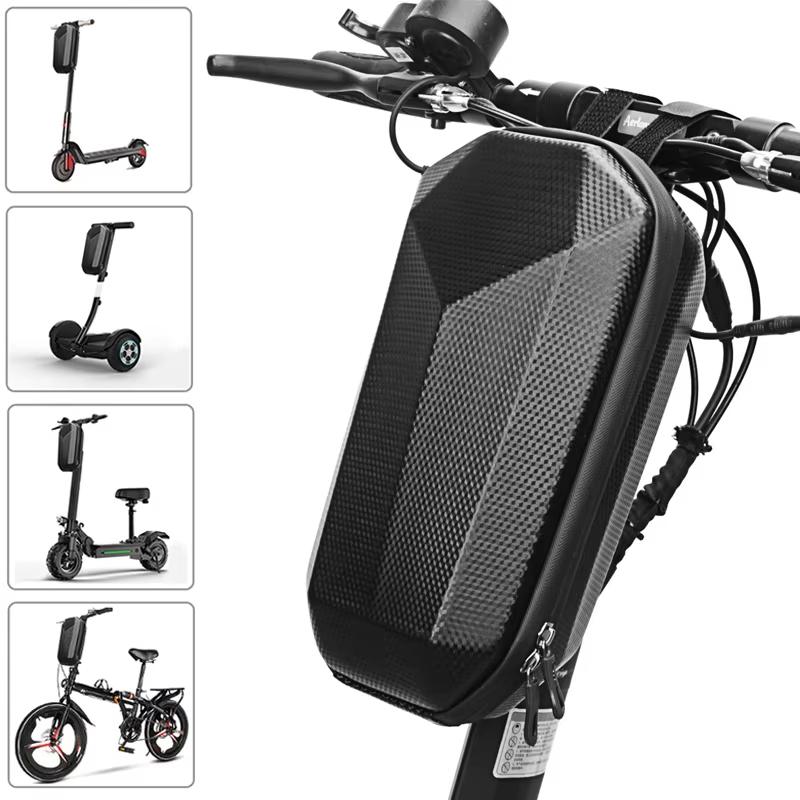 Electric Scooter Bag EVA Hard Shell Electric Bike Handlebar Bags Large Capacity MTB Road Cycling Front Handlebar Storage Bag