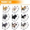 9PCS Car Cute Cat Decorations, Fun Car Rear View Mirror Ornaments, Cat Figurines Set Dashboard Decorations, Universal Auto Interior Accessories for