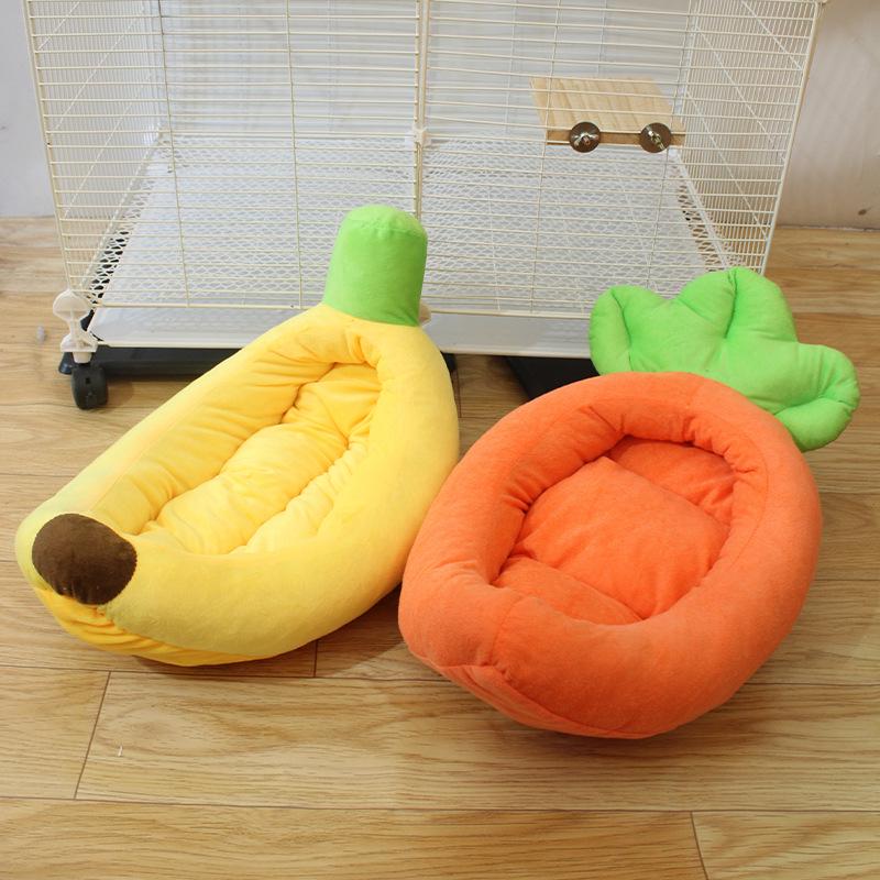 Autumn-Winter Warm Cartoon Pet Bed for Small Animals