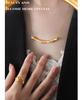 French Retro 18K Gold Titan Clavicle Necklace for Women