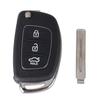 Key Shell for Hyundai Santa Fe Tucson I10 I20 I40 Ix20 Ix35 - 3 Buttons - Remote Key Fob Phonillico®