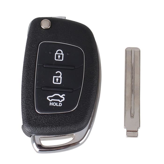 Key Shell for Hyundai Santa Fe Tucson I10 I20 I40 Ix20 Ix35 - 3 Buttons - Remote Key Fob Phonillico®