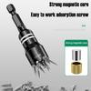 6-14mm Strong Magnetic Socket 6.3mm 1/4" Shank Hexagon Screwdriver Bit Hand Electronic Drill C-RV Nut Key Rotary Tool Accessories
