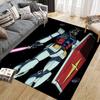 Kwadratowy Dywanik z Motywem Mecha z Mobile Suit Gundam, Antypoślizgowa Mata Podłogowa do Sypialni, Idealny Prezent dla Fanów Gundam.chl