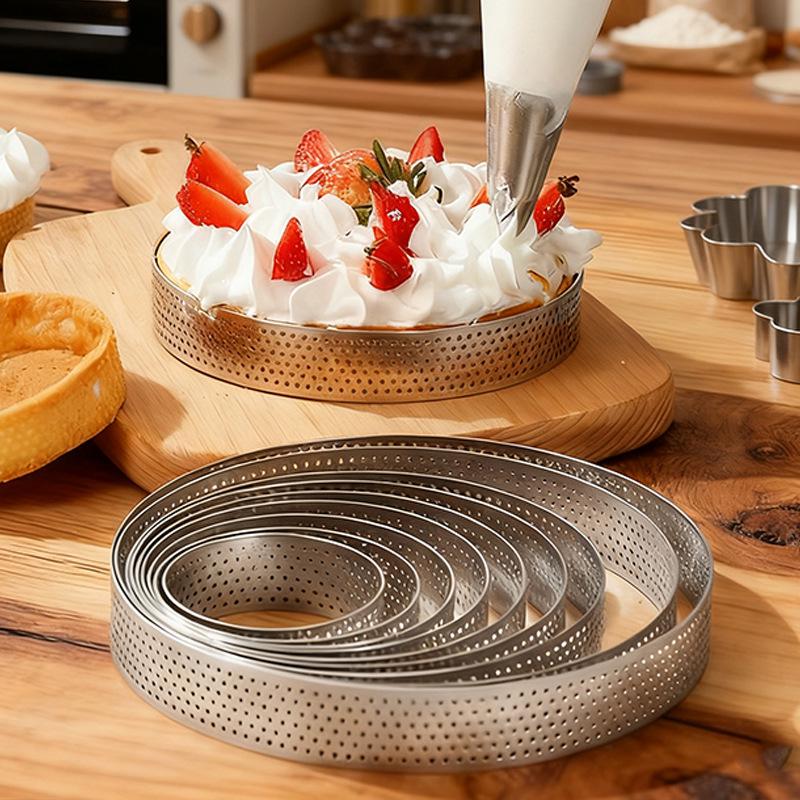 Anello Torta Francese Rotondo con Fori - Stampo per Mousse & Cheese Cake