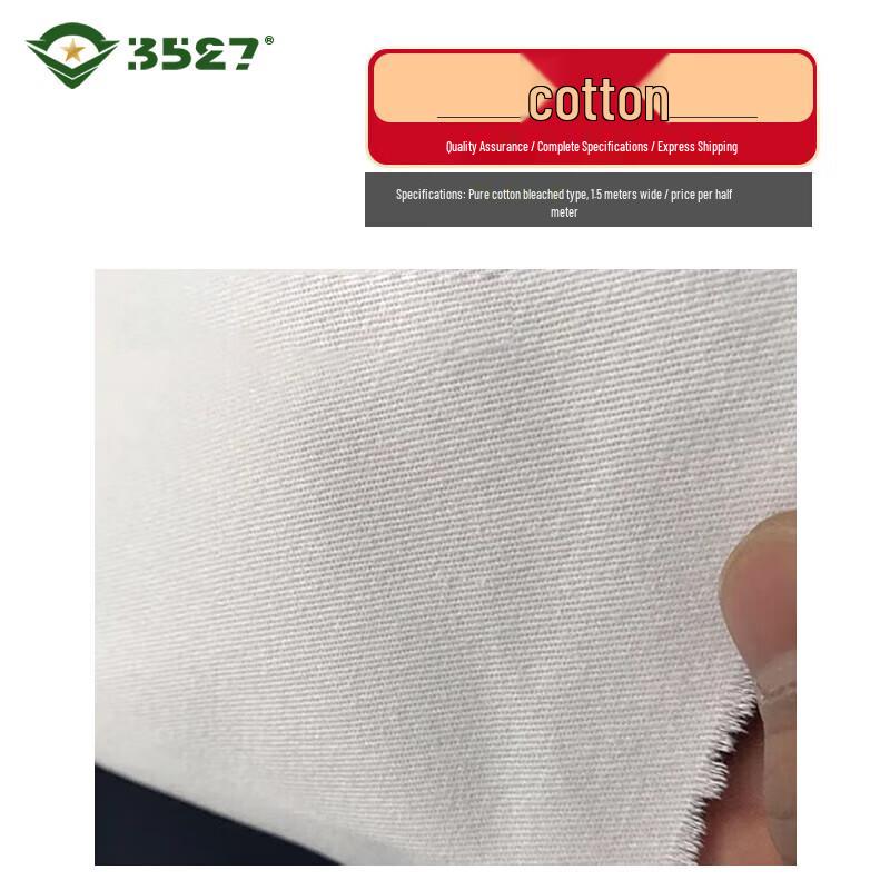 White Cotton & Poly-Blend Fabrics