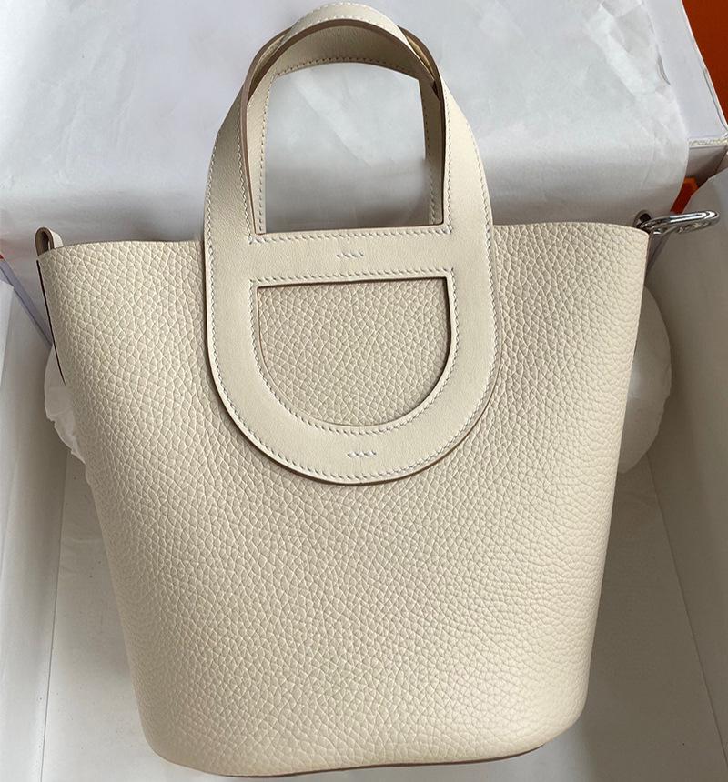 

Luxury Women s Cowhide Basket Bucket Bag