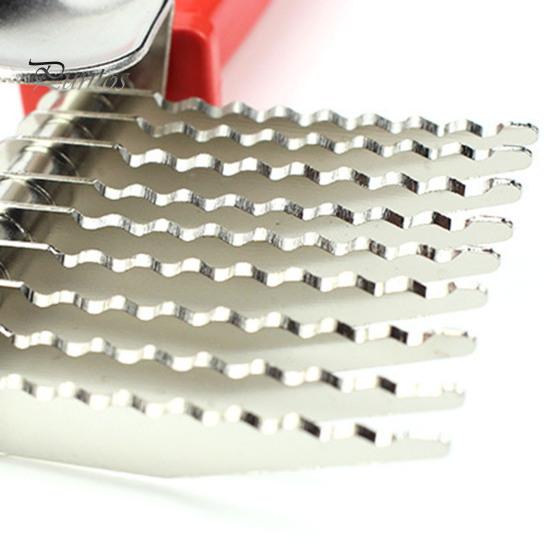 Dog Dematting Comb Rake Detangler Brush for Dogs Stainless Steel Grooming Comb Cats Pets Matted Fur Removal On Undercoat Tool Pet Supplies