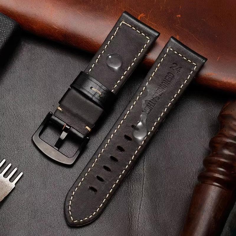 Retro Cowhide Watch Strap 20mm 22mm 24mm 26mm Band Universal Replacement Watchbands Bracelet Watches Vintage calfskin strap