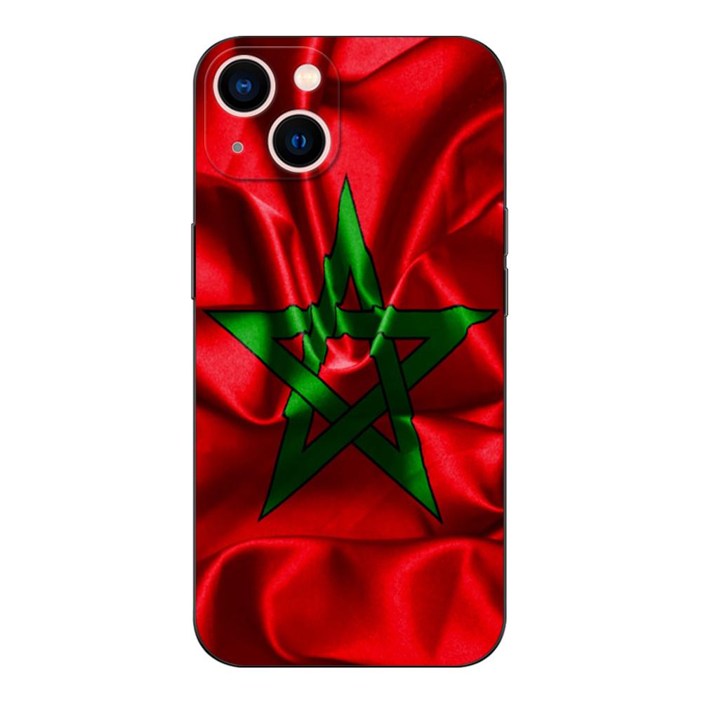 Black Tpu Case For Honor 8a Prime 8s 9 10X Lite 9A 9C 9X Premium Pro 9S Case Cover Moroccan Morocco Flag