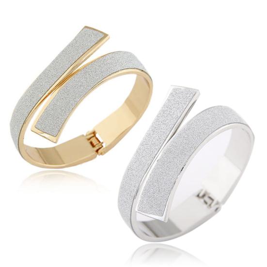 

Женский простой элегантный блестящий открытый браслет-манжета, ювелирный подарок