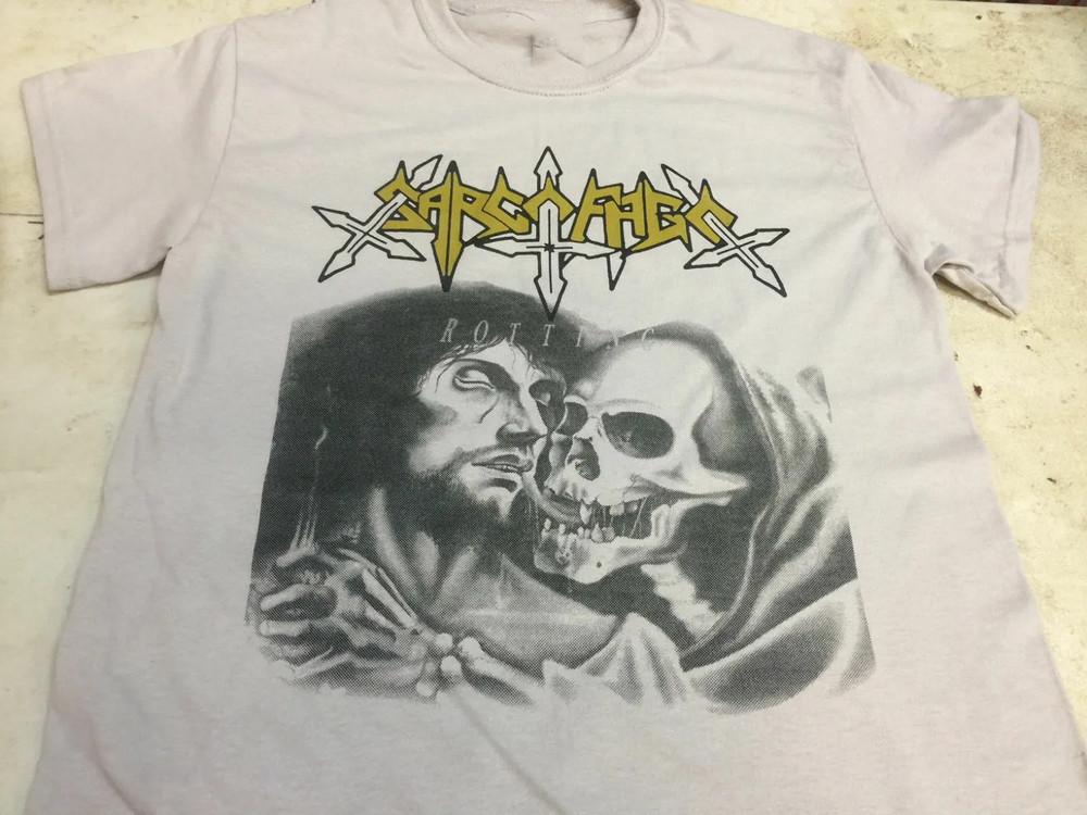 Sarcofago BAND ROTTINC T Shirt Full Size S5XL Unisex T-Shirt L