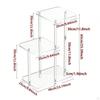 Minimalist Acrylic Wall Clock And Clear Display Stand Modern Art Ornament for Kitchen Office Bedroom