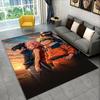 Tappeto Anime N-Naruto Cartone Animato Itachi per Stanza dei Giochi Camera da Letto Soggiorno Divano Arredamento Casa, Tappeto per Area Bambini Tappetino Antiscivolo Regalo