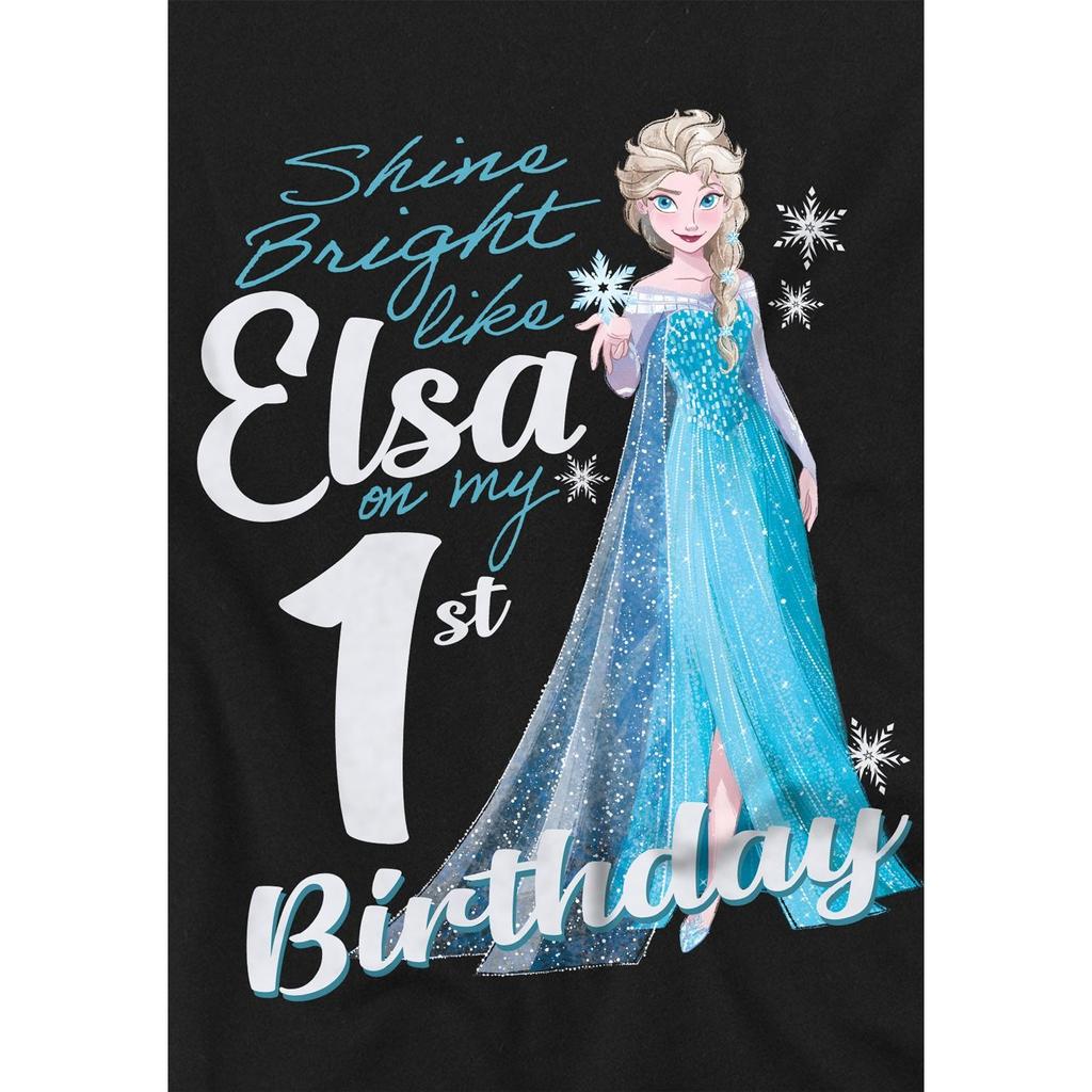 frozen Childrens/Kids Bright Like Elsa 1st Birthday T-Shirt