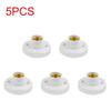 5/10PCS E27 Screw Cap Socket White Gold Ceiling Light Lamp Bulb Fixing Base Stand Light Bulb Holder Lamp Socket For Home