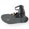 Pristine HERMES Sandals Santorini Ankle Strap Leather Black Leather Women 35 Used