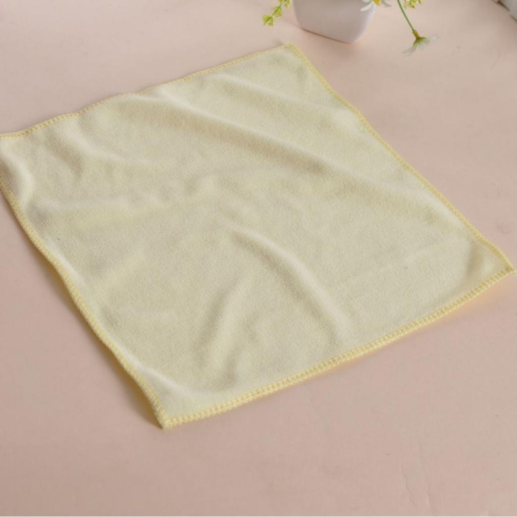 Microfiber Small Towel 25 * 25 Kindergarten Baby Hand Wipe Small Square Towel Plain Color Soft