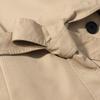 Womens Fashion Double-Breasted Trench Coat Short Jacket Stand Collar Long Sleeve Daily Wear