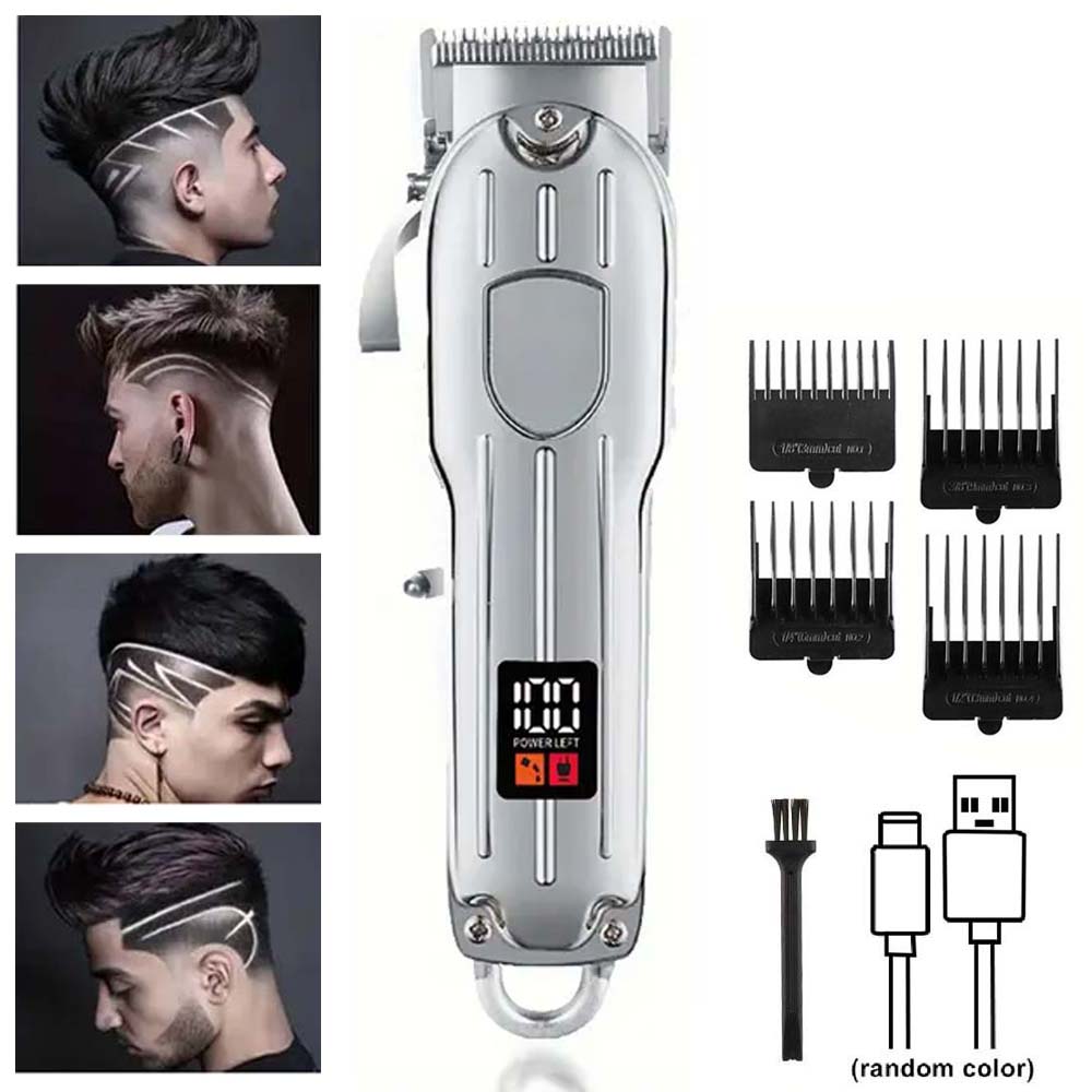 Professional Hair Clipper and Trimmer Set Men Electric Razor Shavers Beard Trimmer Rechargeable Barber Clippers Haircut Kit