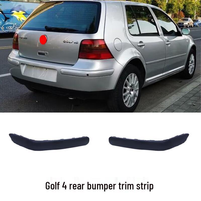 Compatible Golf 4 Bumper and Door Trim Strips for 2004-2008 Models - Anti-Collision Design