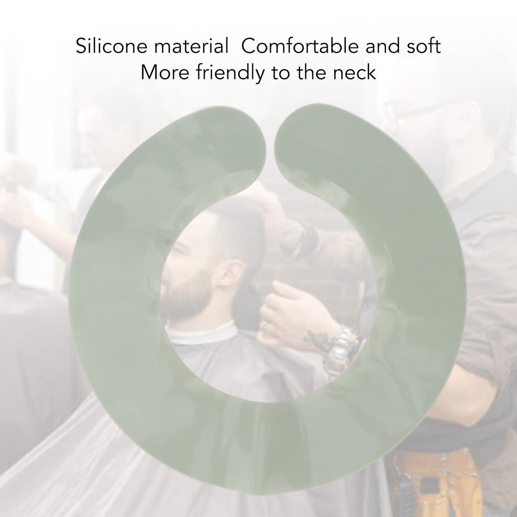 Hair Salon Stylist Cutting Collar Professional Silicone Waterproof Hair Cutting Neck Shawl for Hair Salon