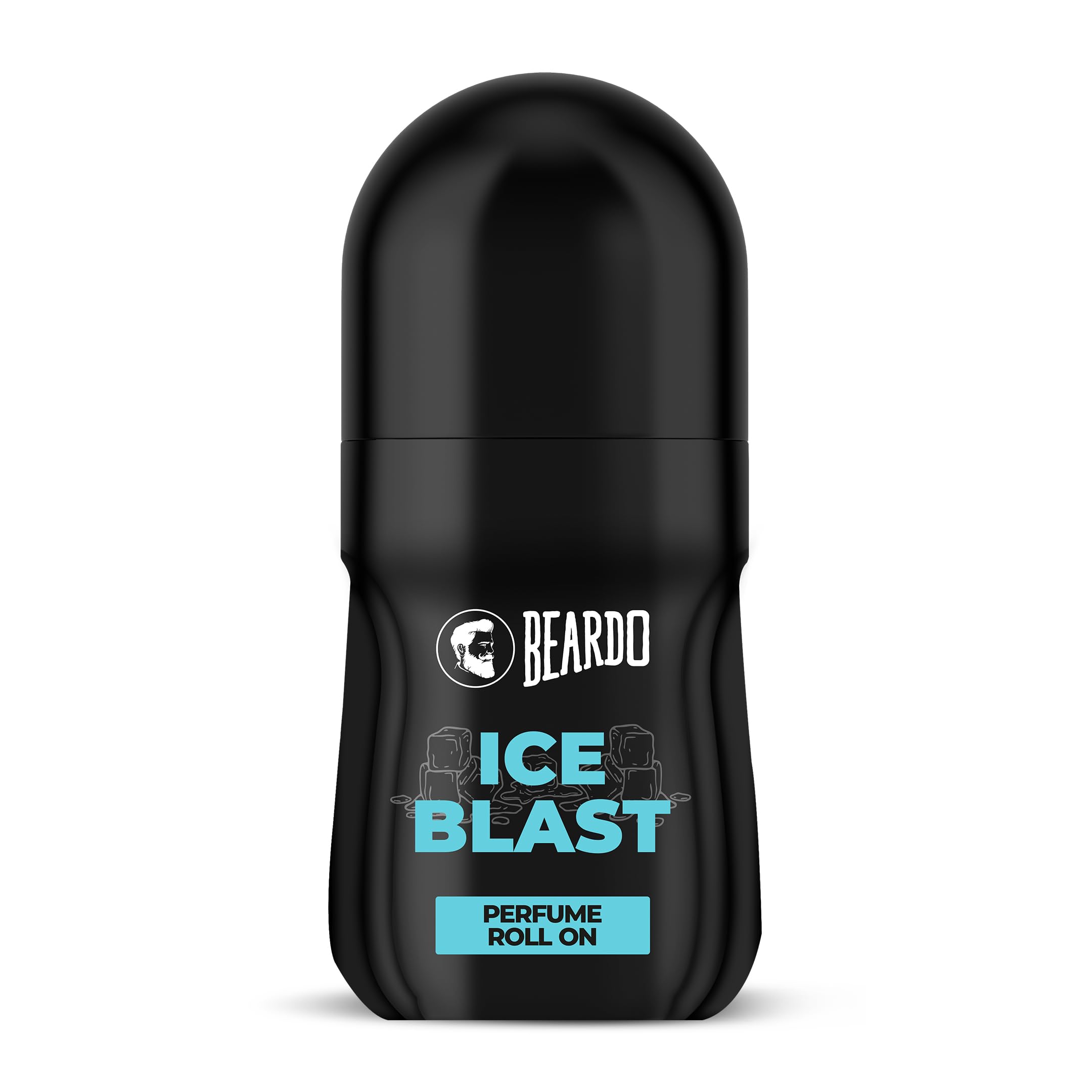 Beardo Ice Blast Perfume Roll-On, 50ml for Men | Long-Lasting Menthol Freshness with Musk & Woody Notes | Perfumed Antiperspirant for Odour Protect