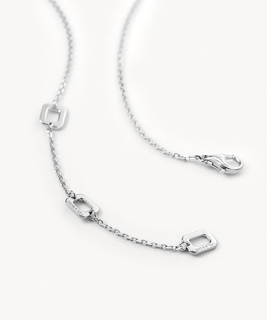 Lola Rose Starry Blue Sandstone Chain Silver Necklace