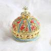 PIEARTH Rose Crown Jewelry Box EX601 (Gold Blue)