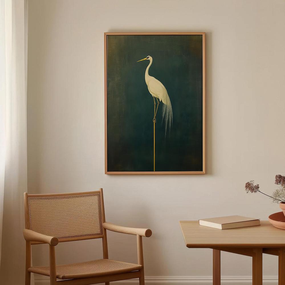 Salbeigrün Gold Japandi Kunstdruck Fliegende Vögel Wandkunst Abstrakte Sonnenkunst Wohnzimmerdeko Japanische Wandkunst Schlafzimmerdeko Geschenk
