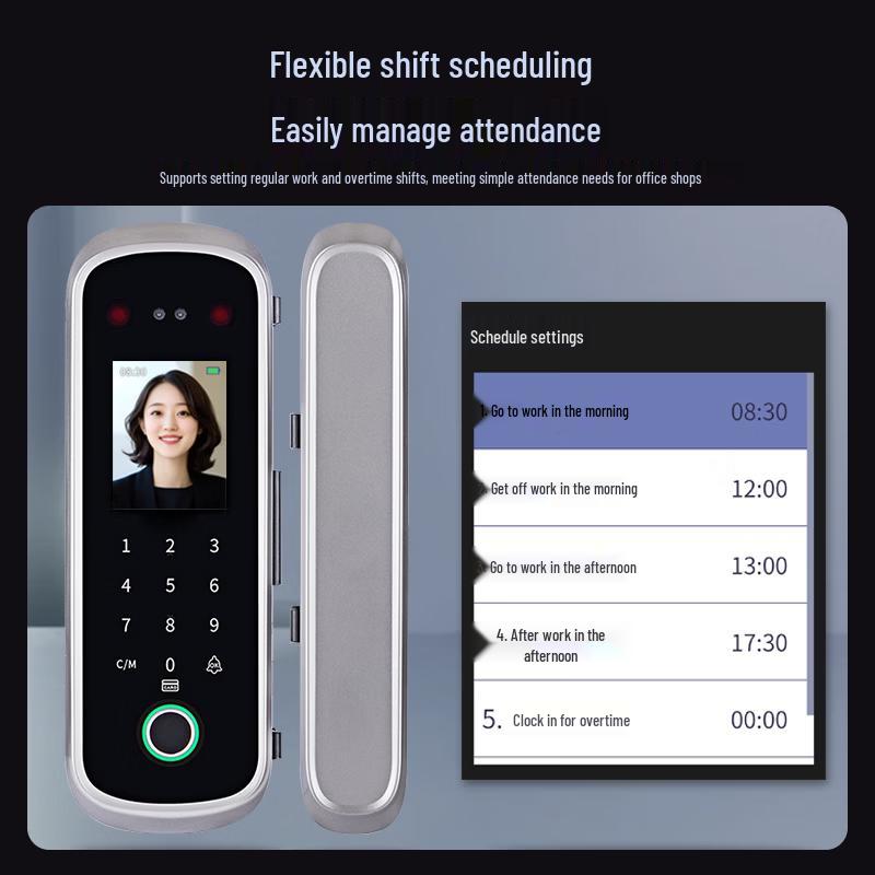 Realand ZD506 Smart Biometric Glass Door Lock
