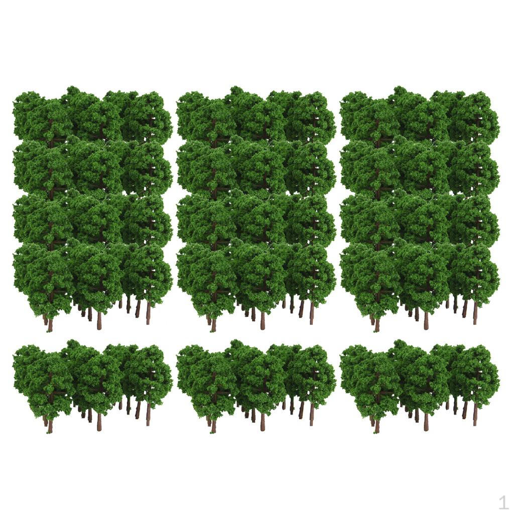 

300x Пластиковые Модельные Деревья Поезд Улица Здание Пейзаж Аксессуары