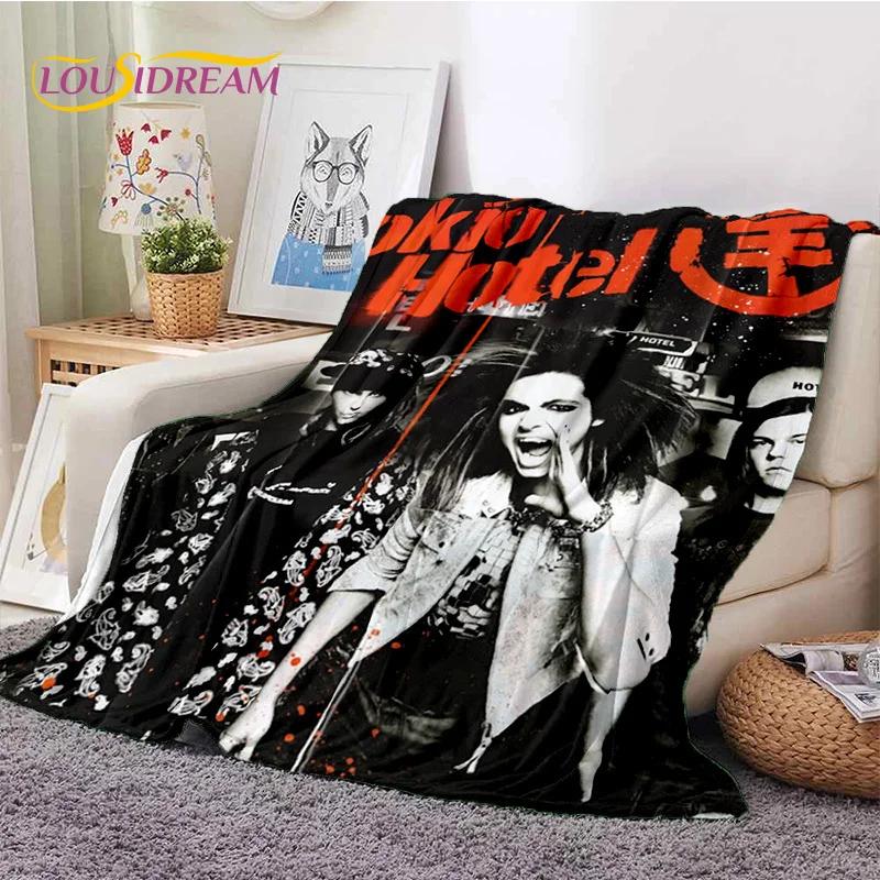 Rock Band Tokio Hotel Bill Kaulitz Soft Flannel Blanket for Bed Bedroom Sofa Picnic,Throw Blanket for Cover Outdoor Leisure Gift